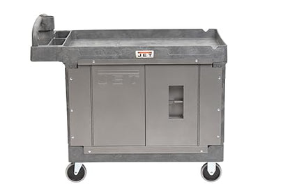 JET PUC-4325 Resin Utility Cart with JT1-125 Load-N-Lock Security System