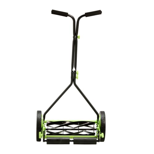 Earthwise 1715-16EW 16-Inch 7-Blade Push Reel Lawn Mower, Grey - size: 16", 7-blade