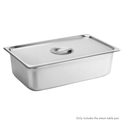New Star Foodservice Full Size Stainless Steel Steam Table Pan, 20.8 x 12.8 x 6.0 Inches, 18/8 Stainless Steel, 24 Gauge, NSF Certified (Set of 6) - size: Full, style: 6" Deep