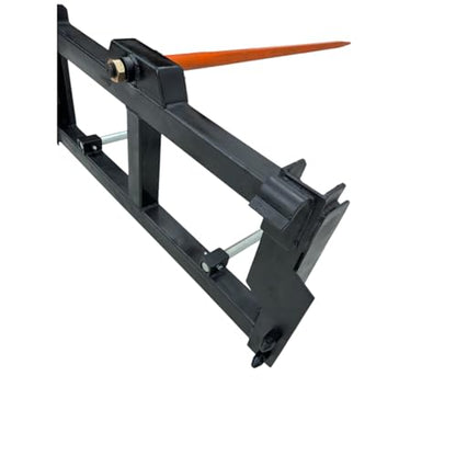 Pin-Style Attachment with 43" Bale Spear, Fits John Deere 1-5 Series, 3000 Lb Capacity (Single 43") - size: Single 43"