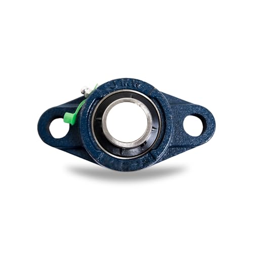 Jeremywell UCFL204-12 Pillow Block Bearing (2 Pack), 3/4 inch Bore, 2-Bolt Flange Mounted, Solid Base, Self-Alignment - size: UCFL204-12