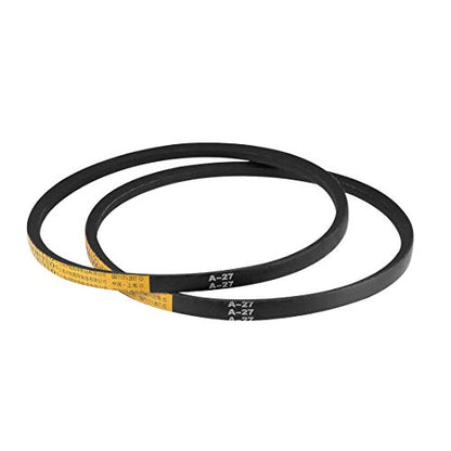 uxcell A27 Drive V-Belts 27" Lp, 13mm W, 8mm THK, JIS Standard 2pcs - size: 27"