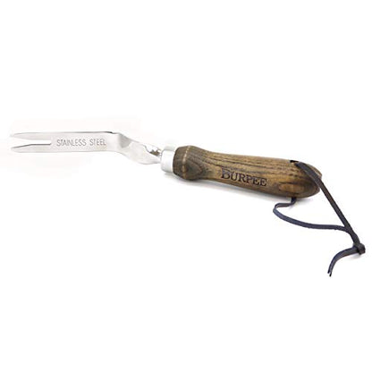 Burpee Stainless Steel Trowel Durable Long Lasting Garden Tool - color: Walnut, style: Weeder