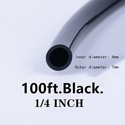 100ft 1/4 inch Drip Irrigation Tubing - size: 100FT Tubing + 0 PC Dripper