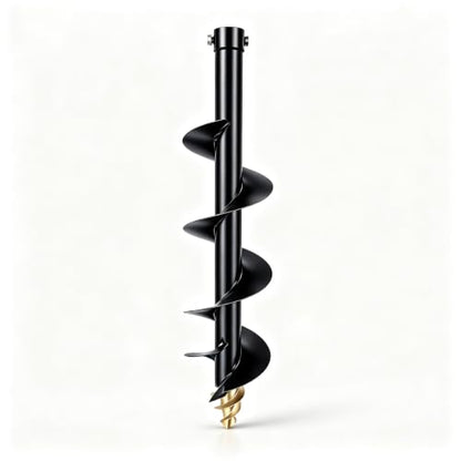 Hydraulic Auger Bit, 8''/200mm Mini Excavator Auger Drill for 0.8 to 2 Tons