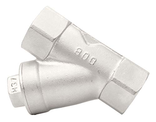 1/4" Stainless Steel Y-Strainer - 800WOG, FxF NPT 100mc Strainer - size: 1/4" 100micron