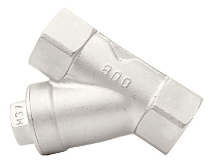 1/4" Stainless Steel Y-Strainer - 800WOG, FxF NPT 100mc Strainer - size: 1/4" 100micron