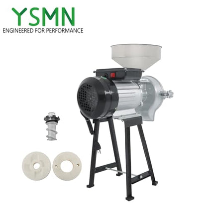 3000W Wet Dry Electric Grain Mill Grinder 110V Commercial Home
