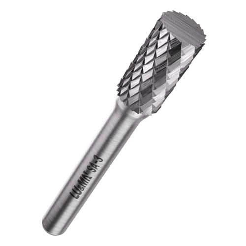 LU&MN SA-3 Tungsten Carbide Burr, 3/8" Head 1/4" Shank, 1 Pc - size: SA-3