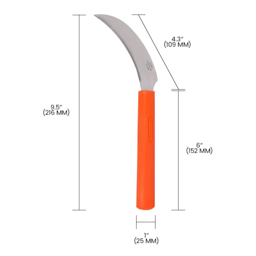 Zenport Stainless Steel Sickle, 4.3-Inch Blade