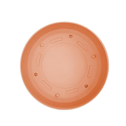 Bloem Mathers 8" Modern Plastic Planter, Muted Terra Cotta, 4-Pack - color: Muted Terra Cotta, size: 8" (Pack of 4)
