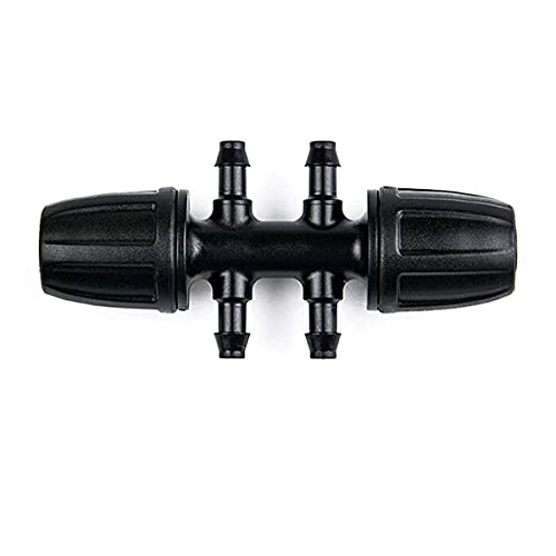 1/2" to 1/4" Drip Irrigation Barbed Reducer Parts, 10 Pack - size: 6-Way 1/2" to 1/4" Connector