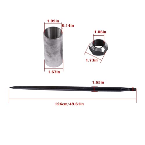 GXYWADY 49" 4500lb Hay Spear Quick Attach for Bobcat Skid Steer