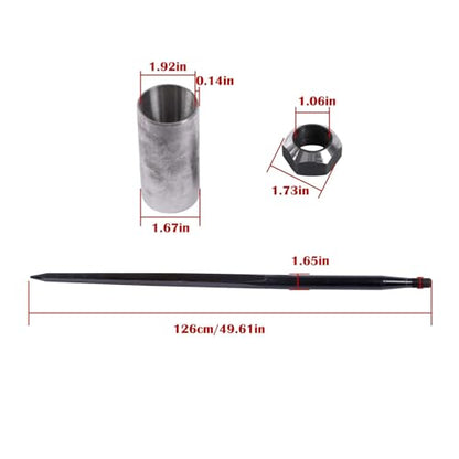 GXYWADY 49" 4500lb Hay Spear Quick Attach for Bobcat Skid Steer