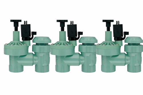 3-Pack Orbit 57623 3/4" FPT 100 Series Anti-Siphon Automatic Sprinkler Valve with Flow Control - size: 3-Pack 3/4" FPT 100 Series