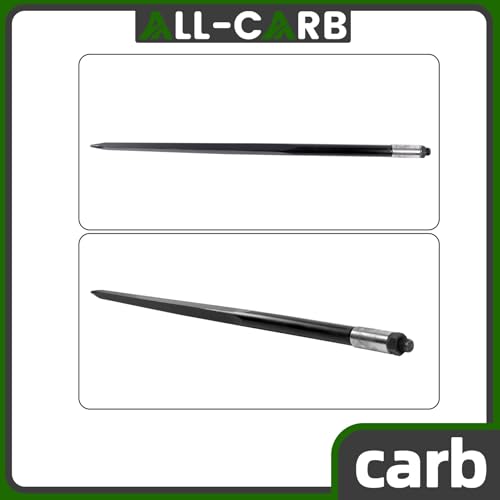 ALL-CARB 49 Square Hay Spike Bale Spear Black Coated Bale Forks