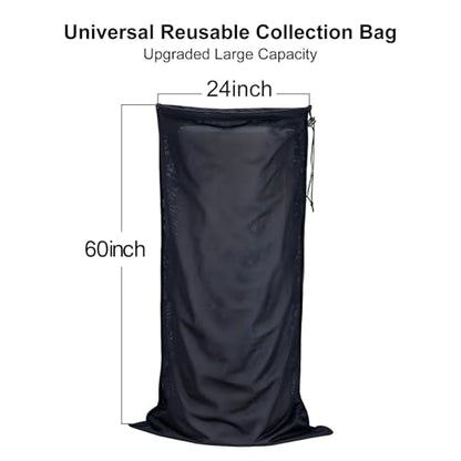 Wood Chipper Bag Collection for Craftsman Electric Shredder Mulcher, Universal 24x60 Leaf Mulcher Collection Bag Fits Most Brand (1-PACK 20 * 60) - size: 1-PACK 20*60