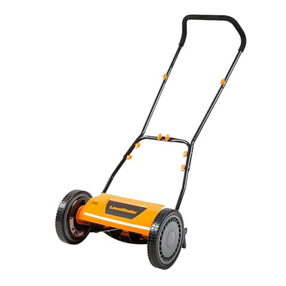 LawnMaster LMRM1401 Push Reel Lawn Mower 14-Inch 5-Blade - size: 14-Inch
