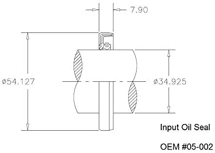 Input and Output Shaft Seal for Rotary Cutter Gearbox King Kutter 40HP&50HP