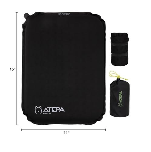 ATEPA Inflatable Seat Cushion - color: 1 Pack - Black