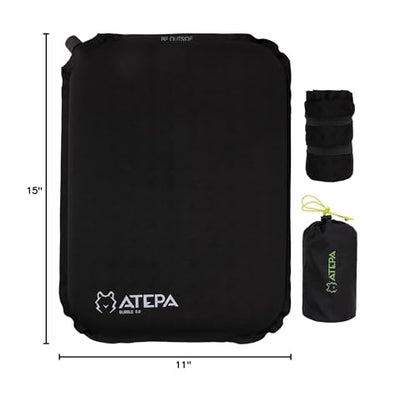 ATEPA Inflatable Seat Cushion - color: 1 Pack - Black