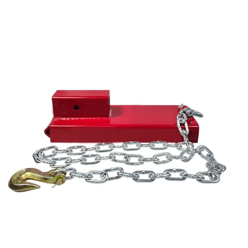 2" Forklift Trailer Hitch Receiver Fit for Pallet Fork W/Chain | Trailer Towing Adapter Hitch Attachment