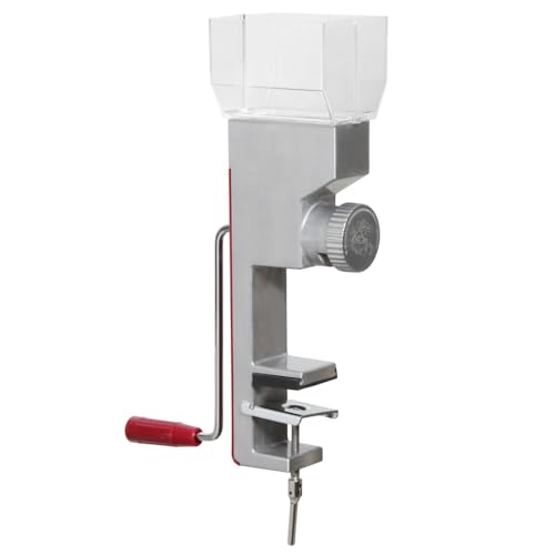 Kitchen Crop Grain Mill Wheat Flour Grinder, Stainless Steel Metal Burrs (Deluxe Grain Mill) - size: Deluxe Grain Mill