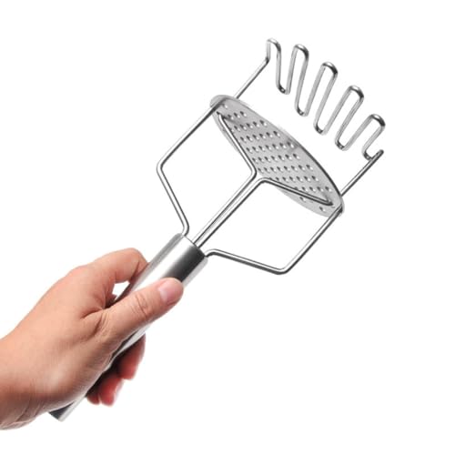 Double-Layer Stainless Steel Potato Masher - InfyniteShores | Smooth Perfection | Effortless Press | Kitchen-Grade Durability