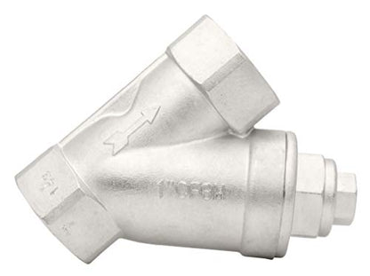 1" Stainless Steel Y-Strainer - 800WOG, FxF NPT - size: 1 Inch