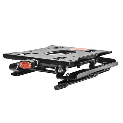 VEVOR Seat Suspension Kit with Seat Slider Track, Universal Air Ride Seat Suspension for Zero Turn Lawn Mower, 6in Front-to-Back Adjustable, Tractor Seat Suspension ‎Kit for Forklift, Bulldozers - style: With Slide Rail/Spring