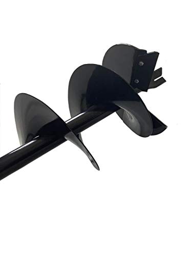 GardenTrax Earth Auger Spiral Drill Bit 12” x 36”, Post Hole Digger with 7/8" Drive Shaft - size: 12"