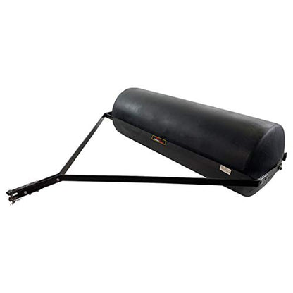 Brinly 485 lb. Tow Behind Poly Lawn Roller with Easy Turn Plug, 18 by 48" - color: Flat Black
