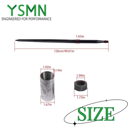 49 Hay Spear 4500 lbs Capacity Forks Replacement for Buckets Tractors Loaders