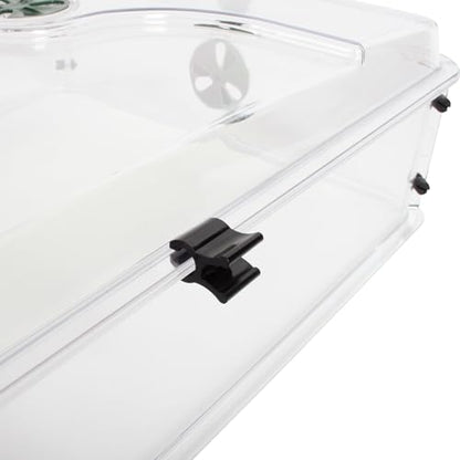 EarlyGrow 95457 24" x 15" x 16.75" Domed Propagator, Green, 3 Side Extenders and Locking Clip Set - size: 3 Side Extenders and Locking Clip Set
