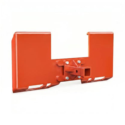 Skid Steer Mount Plate – 3/8 in, 2" Receiver, Orange - color: Orange