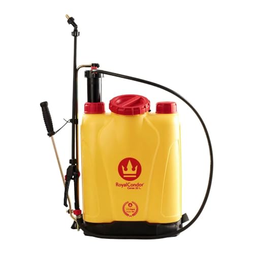 RoyalCondor Ceres 5.2 Gallon (20L) High Capacity Backpack Sprayer - Heavy-Duty Manual Pump Sprayer with Ambidextrous Lever