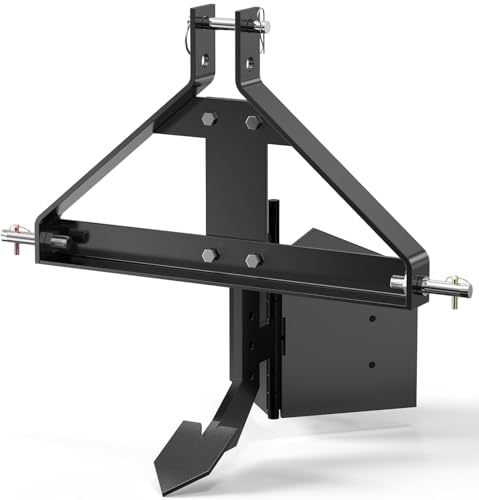 3 Point Middle Buster Plow Compatible with Category 1 Three-Point Quick Hitch Tractors Furrowing Plow Lawn Ditch Buster Steel,Suitable for Orchard, Farmland and Greenhouse Operations