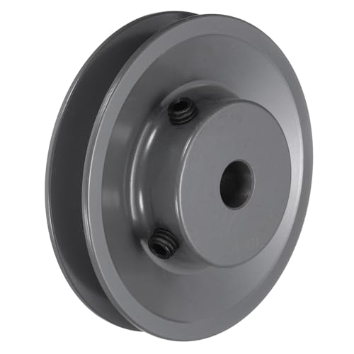 uxcell AK35-1/2V-Belt Sheave 1/2"Bore 3.55"OD Single Groove Web Sheave