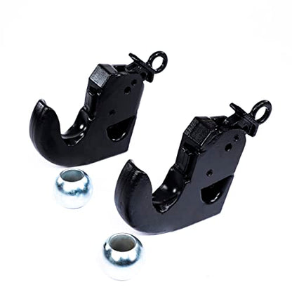 Spare Parts Holland - Category 2 Quick Release Ball Hooks - Pair of Lower Link Hitch Assemblies - CAT 2 Tractor Weld-On Ball Hook System - Quick Attach Farm Implement Connection