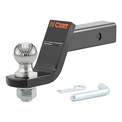 CURT 45056 Loaded Ball Mount, 2" Shank, 2" Ball, 4" Drop, 7,500 lb