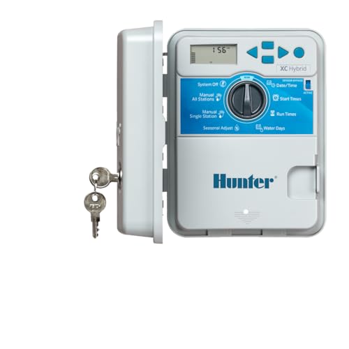 Hunter XC Hybrid Sprinkler Timer, 6-Zone Battery Irrigation Controller
