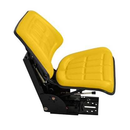 Yellow Tractor Suspension Adjustable Seat with Tilt Mechanism