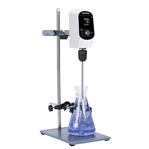 Electric Overhead Stirrer Mixer Lab LCD 2000RPM Timing 20L 10000mPas - size: 20LD