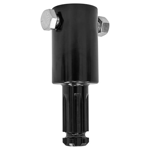 Earthquake 43765 7/8 in. Smooth Shaft Input to 6-Spline Output Shaft Earth Auger Bit Adapter with Connection Bolt and Nut - style: 7/8" SMOOTH SHAFT TO SPLINE SHAFT AUGER BIT ADAPTER