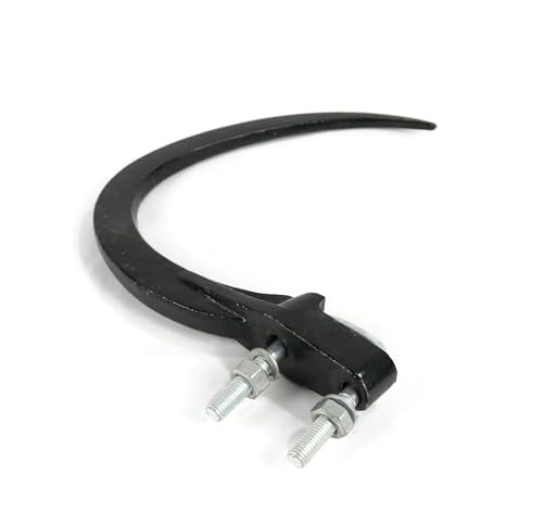 The ROP Shop 9" Hay/Straw Grapple Hook with Hardware Mounts on 1 1/4" Square Bar Accumulator