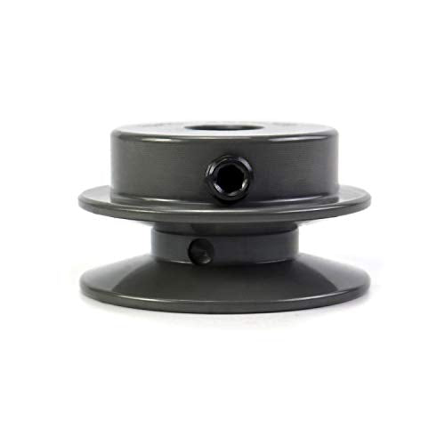 QWORK Single Groove Web Sheaves, 2.05" OD 1/2" Bore V-Belt Sheave for V-Belt,AK2012 - size: 1/2" Bore, 2.05" OD
