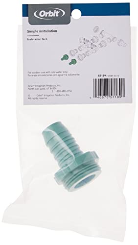 Orbit 57189 1" Poly Male Adapter for Orbit Valve Manifold System - style: 1" Poly Adapter