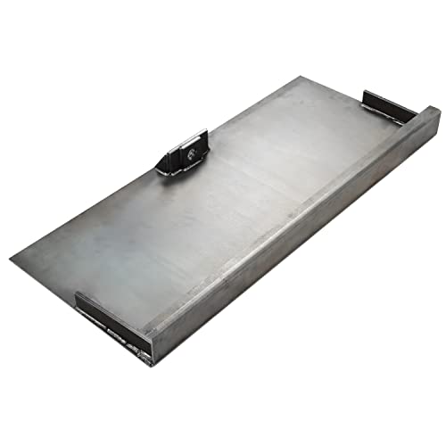 Kojem 1/8" Skid Steer Mount Plate Compatible with Early Single Pin Mustang Tractor Steel Mounting Quick Tach Attachment Loader Plate
