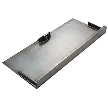 Kojem 1/8" Skid Steer Mount Plate Compatible with Early Single Pin Mustang Tractor Steel Mounting Quick Tach Attachment Loader Plate