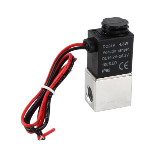 Garosa 2-Way Solenoid Valve, 24V DC G1/4 Direct Acting